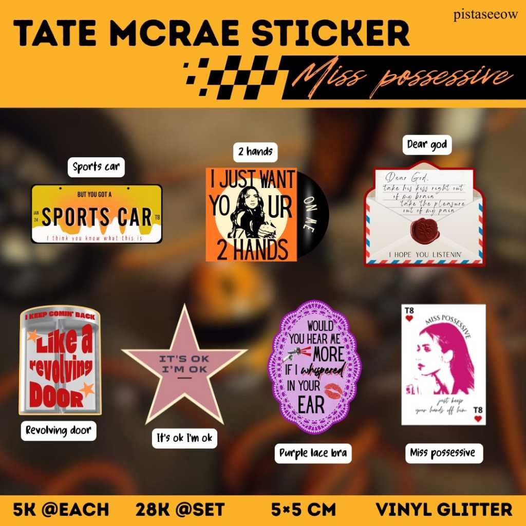 Tate McRae Sticker - ปิดจนอะไร
