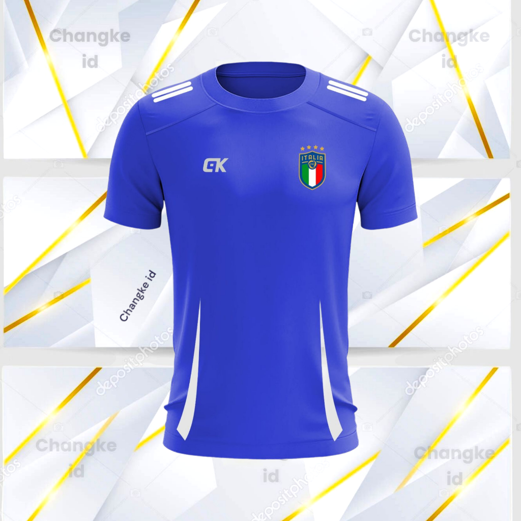 WORLD CUP FOOTBALL SHIRT RUNNING SHIRT ADULT เสื้อกีฬาผู้ชาย EUROPA SHIRT BADMINTON SHIRT TRAINING S