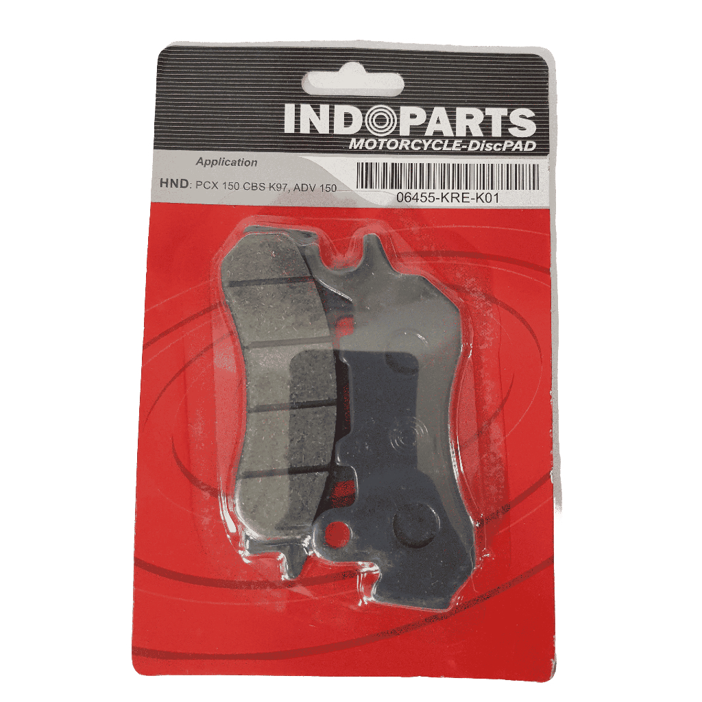 ผ้าเบรค/จานดิส INDOPARTS 06455-KRE-K01 ORIGINAL Disk Pad สําหรับ PCX 150 ADV รถจักรยานยนต์