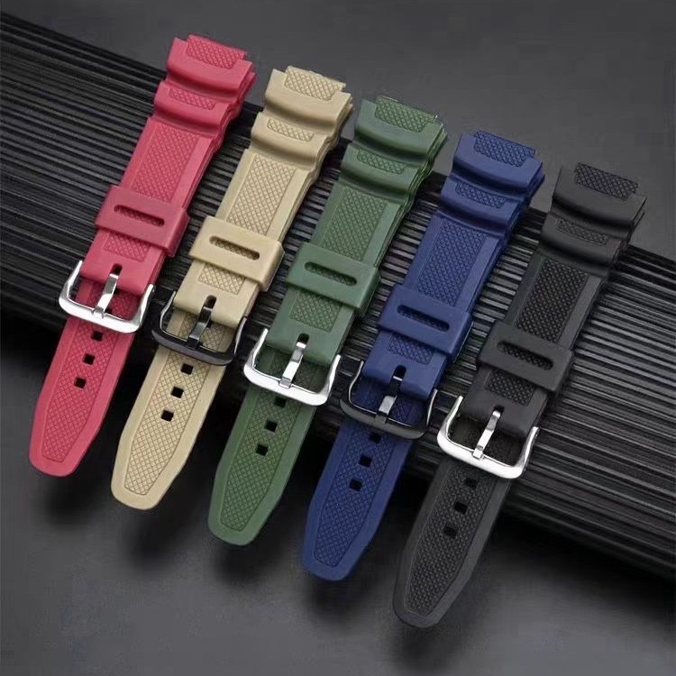 G SHOCK WHOLESALE (WATCH STRAP) CASIO AE1000 AE1200 AE1300 F108 สายนาฬิกาหัวเข็มขัดสีดํา