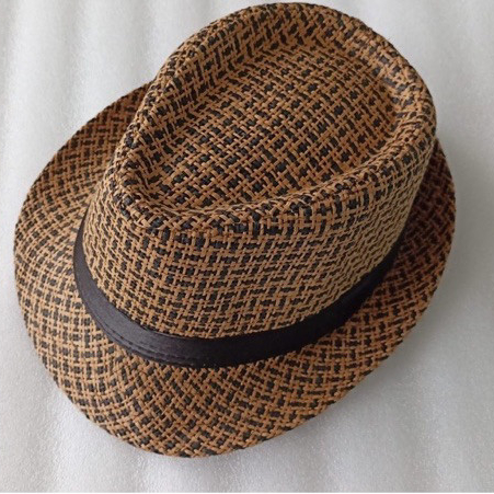 STETSON- IMPORTED FEDORA KNITTED FEDORA HAT WOVEN