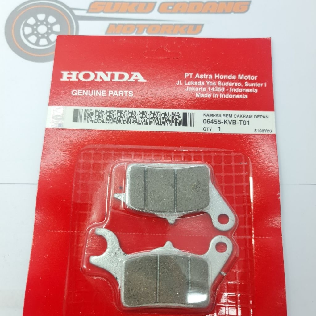 06455-KVB-T01 ผ้าเบรคหน้า DISPET DISPED VARIO