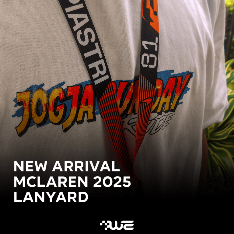 เชือกเส้นเล็ก F1 McLaren MCL39 ฤดูกาล 2025 | สร้อยคอ สาย ทิชชู่พรีเมี่ยม 2ซม. นอร์ริส & เปียสไตร