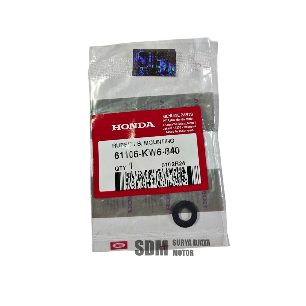 ยางบังโคลนหน้า ยาง B ติดตั้ง – CBR 150R, BeAT FI eSP, Spacy, Scoopy FI eSP Original AHM 61106-KW6-84