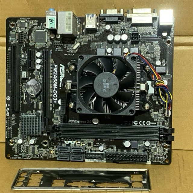 Mobo AMD FM2 เมนบอร์ด Asrock Plus A6 6400K โปรเซสเซอร์
