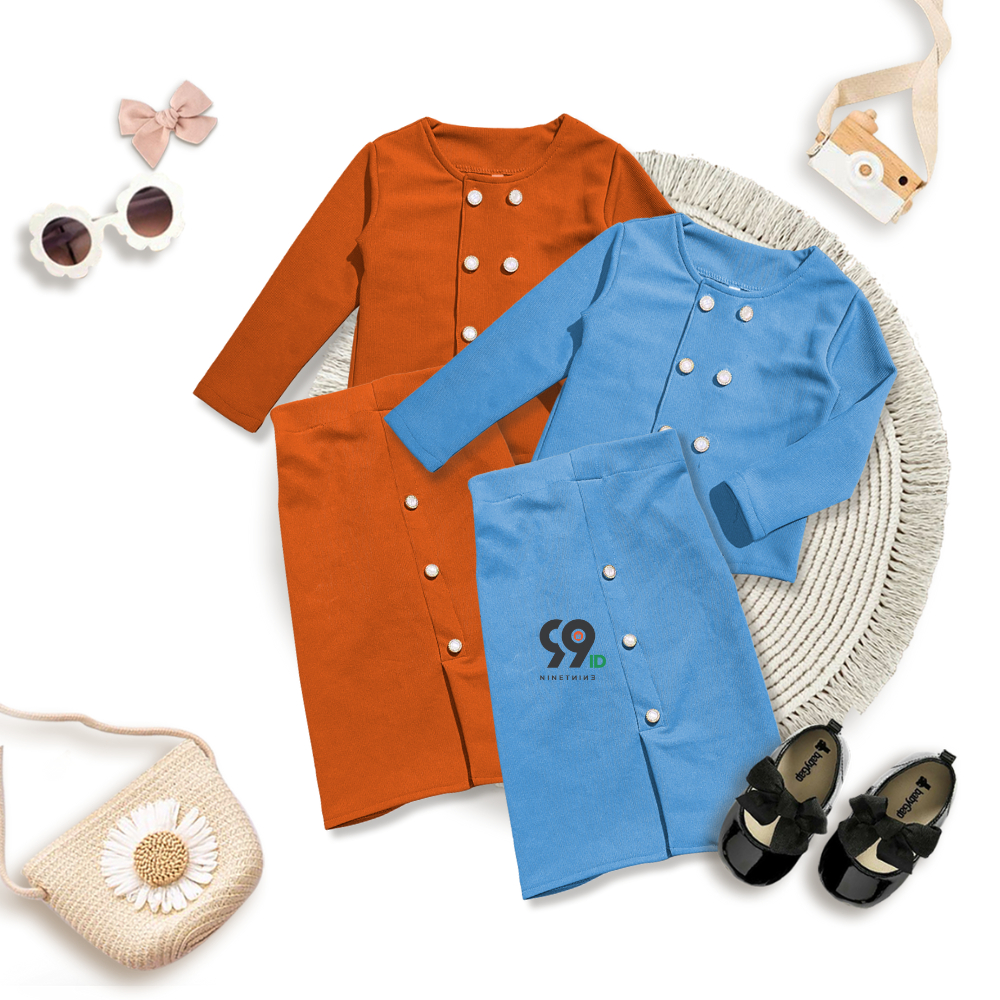 ONESET JIWON ชุดเสื้อผ้าเด็กผู้หญิงทําจากวัสดุถักแตนอายุ 1-6 ปี