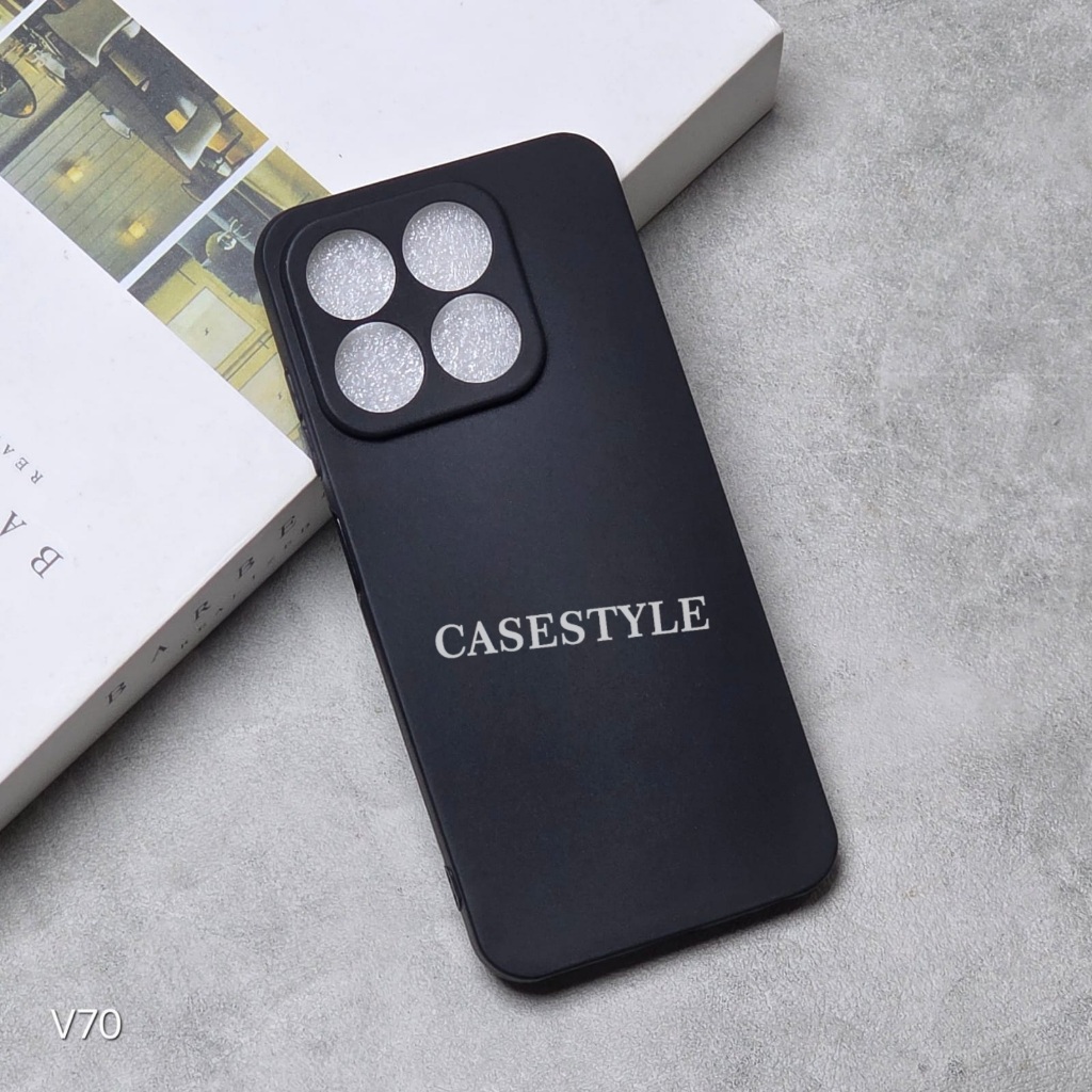 เคส Zte Nubia V70 Softcase Candy Macaron Square Black Plain Case Zte Nubia V70 - Casestyle