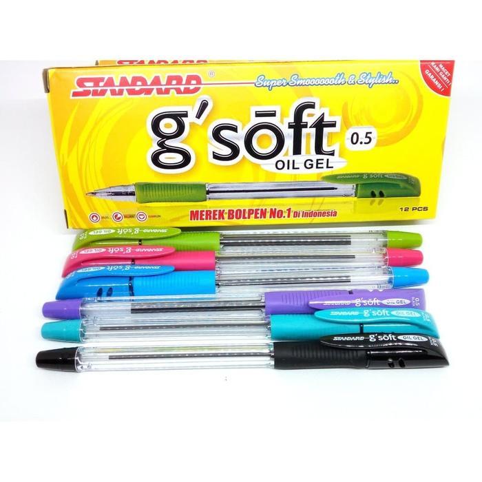 ปากกาเจล GSOFT Standard 0.5 มม. / ปากกา GSOFT - 1 PACK / 12 ชิ้น - (ปากกาลูกลื่น ปากกา)