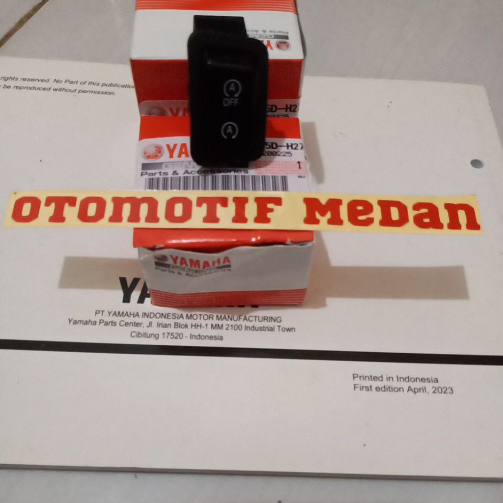 TOMBOL YAMAHA FREEGO SAKLAS ENGINE STOP BUTTON IDLE STOP YAMAHA FREEGO B5D-H277A-00 ต้นฉบับ