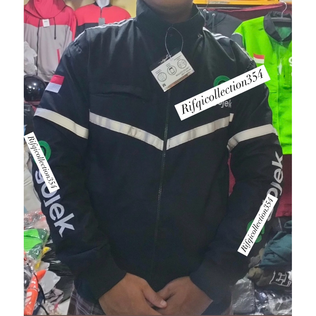 เสื้อแจ็คเก็ตสีดํา BOOMBER GJKK EMBROIDERED OJEK JACKET ML XL XXL XXXL 4XL 5XL 6XL 7XL