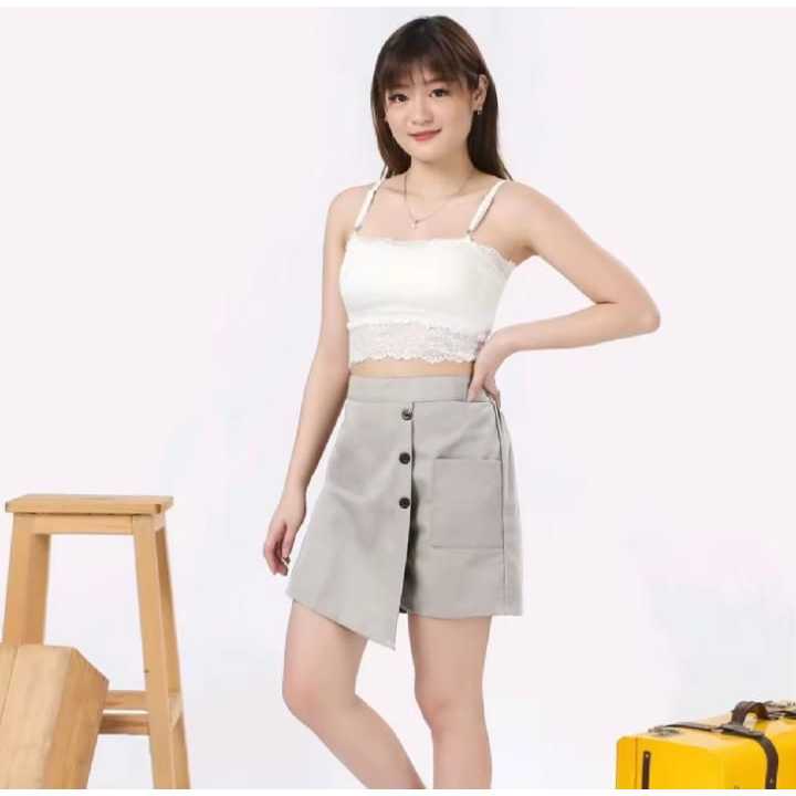 จัดส่งฟรี KOREAN MINI SKIRT SML-XL-XXL- JUMBO - LATEST WOMENS SHORTS SKIRT - MINI SKIRT