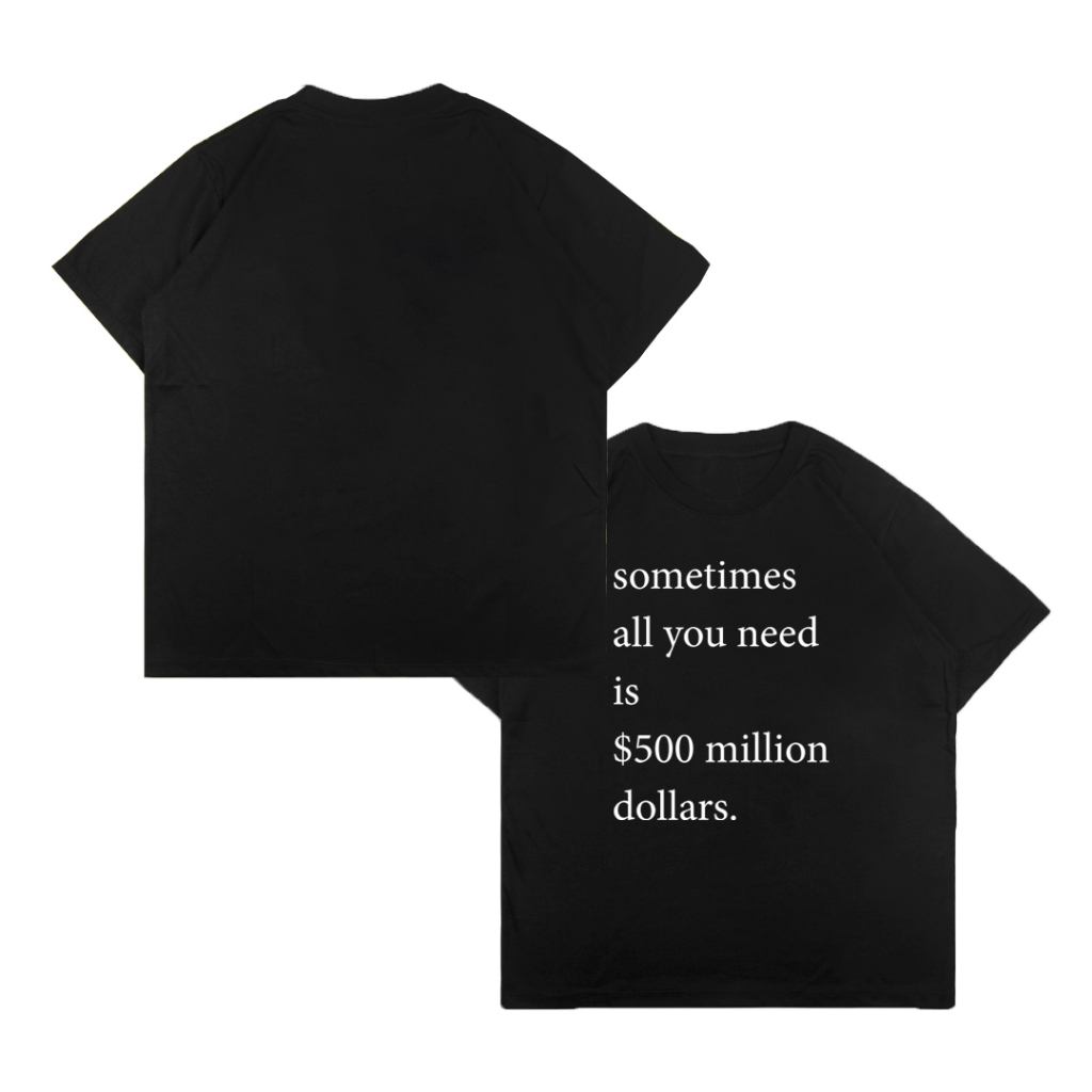 เสื้อยืด Reclays Oversize Million Black