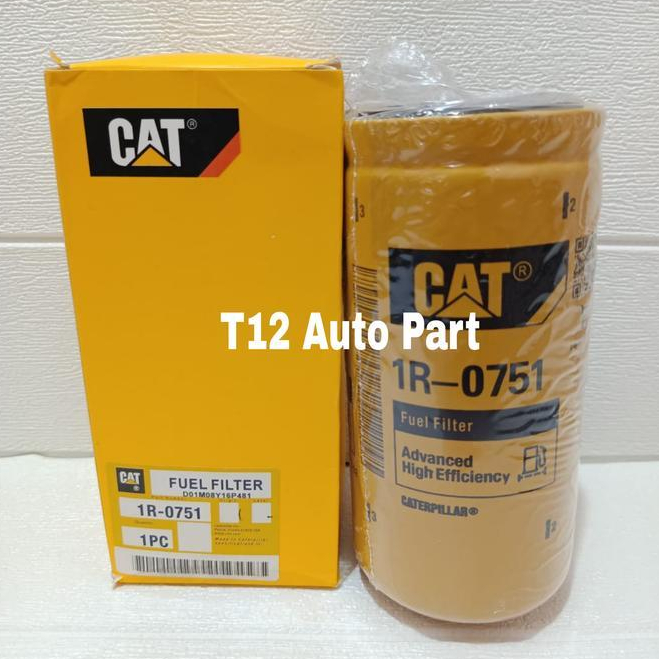 กรองน้ํามันเชื้อเพลิง Solar 320B 320C 320D 3116 3126 PN 1R-0751 1R0751 1R 0751