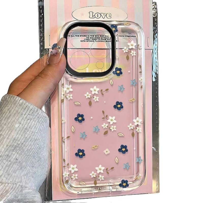 สําหรับXiaomi Redmi A3 5A 6A 8 9 9A 9C 10 10C 12C 12 13C 14C A1 2022 A3 12 LITE 13 สีดําดอกไม้โปร่งใ