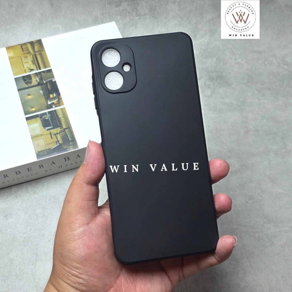 Samsung A06 5G Macaron Square Edge / Case Liquid Square Black Samsung A06 5G