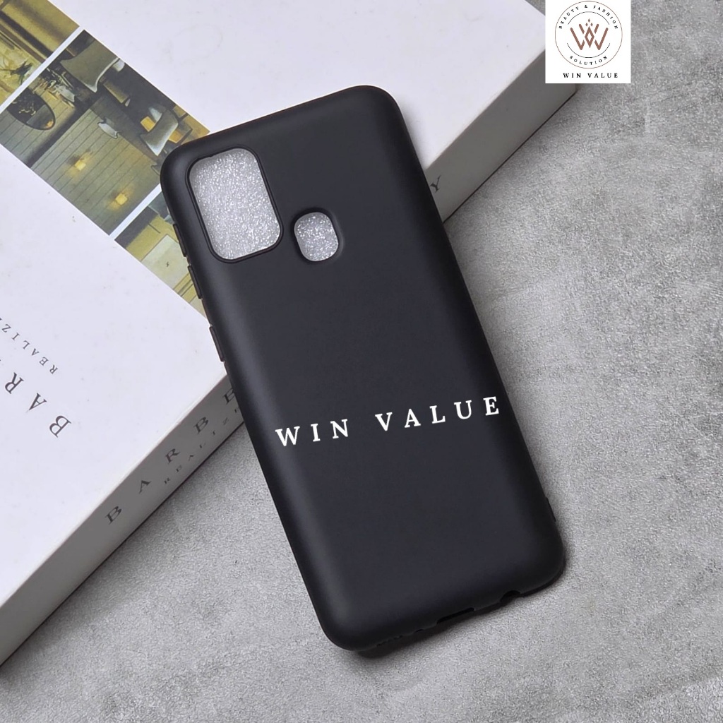 Samsung M31 Macaron Square Edge / Case Liquid Square Black Samsung M31