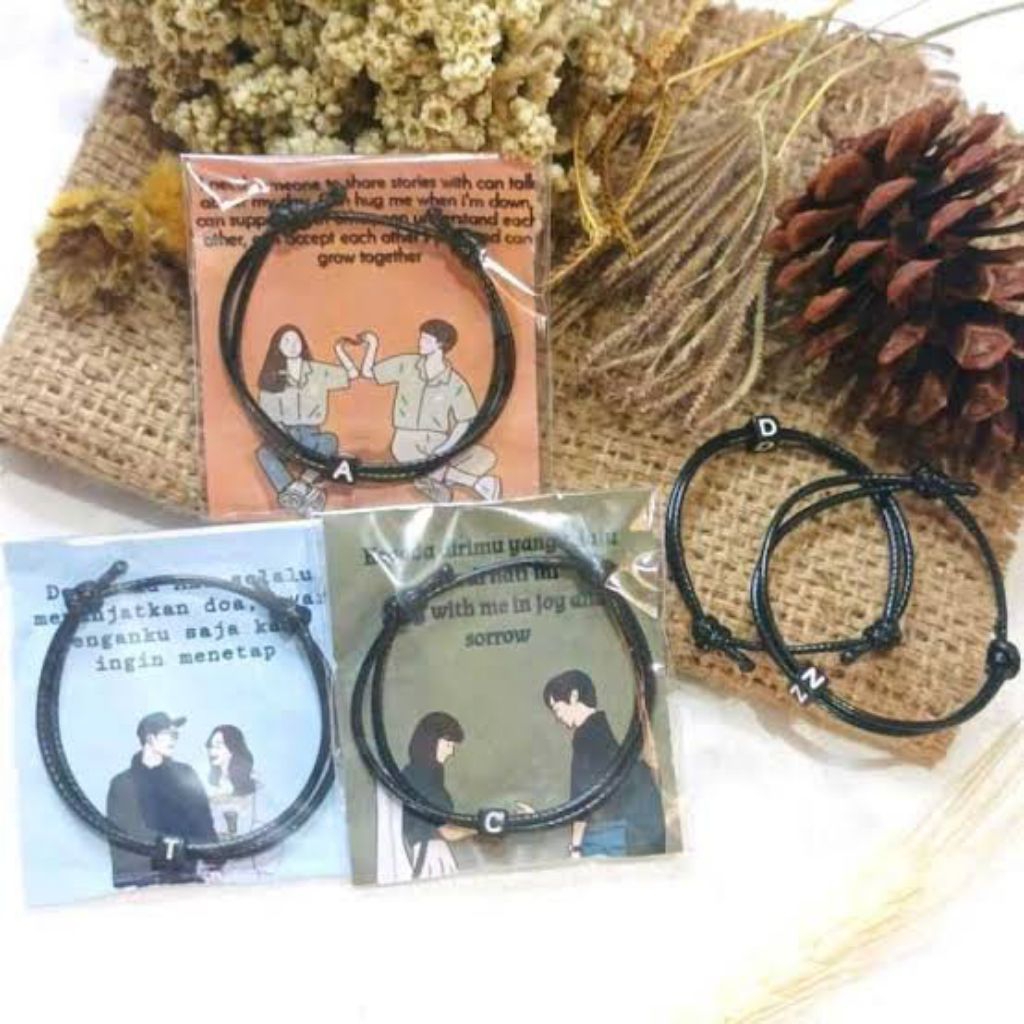 INITIAL BRACELET/LETTER BRACELET/COUPLE BRACELET