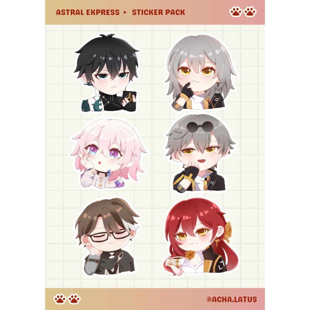 ชุดสติ๊กเกอร์ HSR โดย acha latus