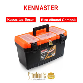 Kenmaster Tool Box H415 / Kotak Penyimpanan Perkakas / Toolbox Serbaguna Multifungsi