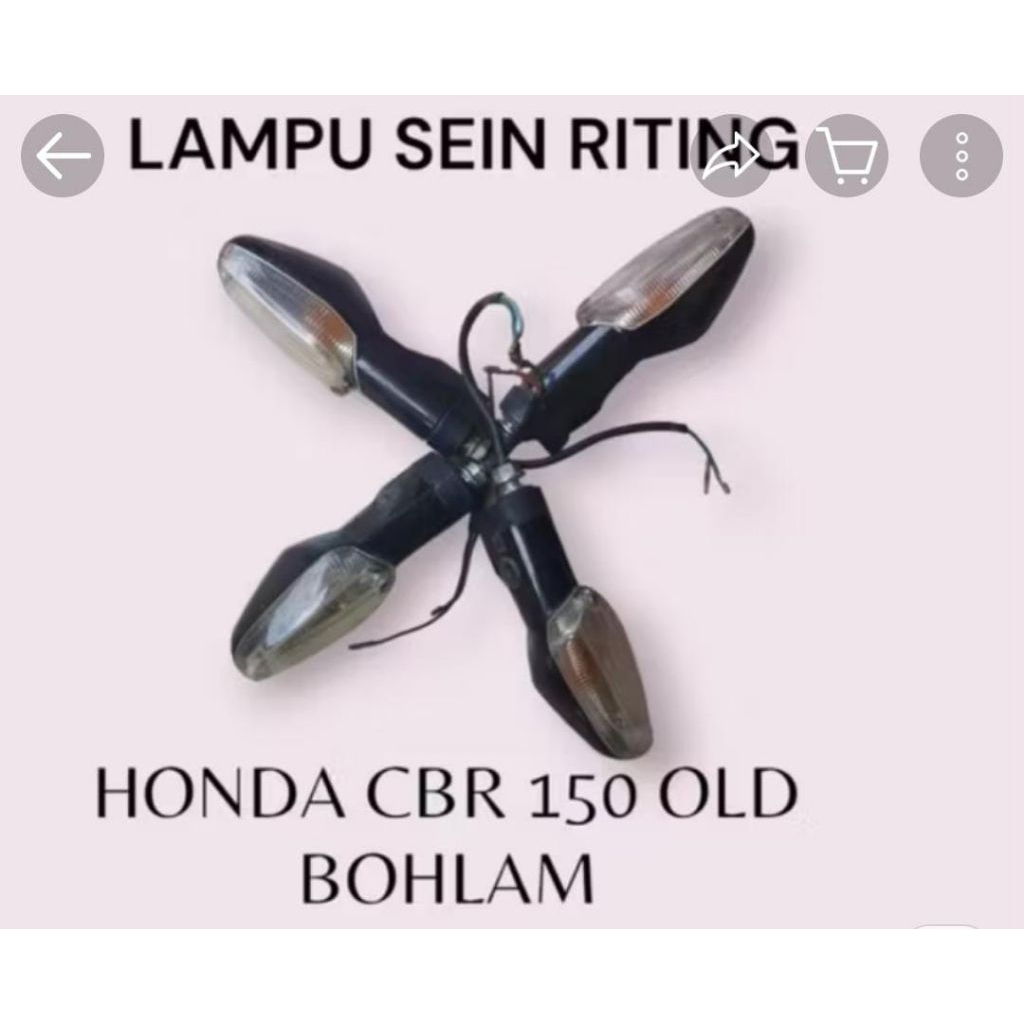 Honda CBR 150 หลอดไฟไฟเลี้ยวเก่า