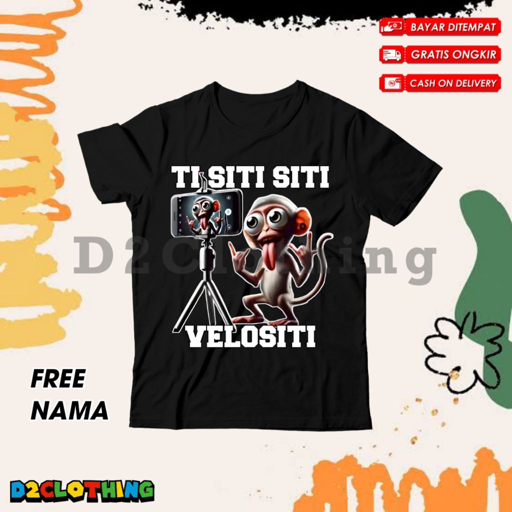 Anomali Ti Ti Ti Ti Ti Siti Velocity เด็กชายและเด็กหญิงเสื้อยืด - Distro เสื้อผ้าเด็กกับ Ti Siti Vel