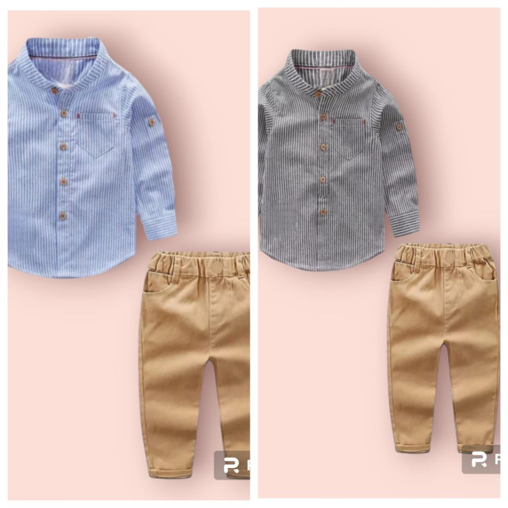 KEMEJA TATUM KIDS ใหม่ล่าสุดชุดเสื้อ CINOS ไซส์ 1-8 ปีและ