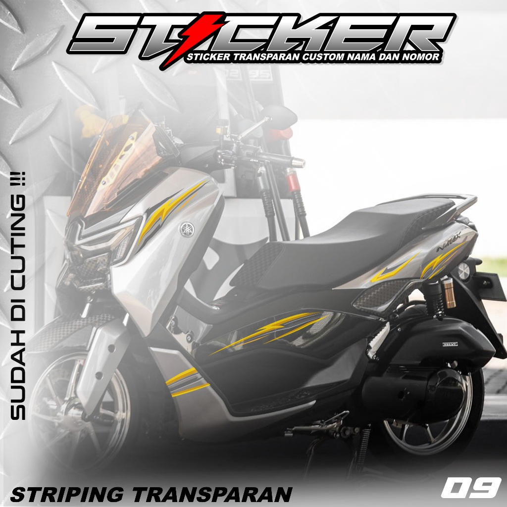 771 TRANSPARENT STRIPING NMAX TURBO/NEO - TRANSPARING NMAX TURBO/NEO SIMPLE COOL