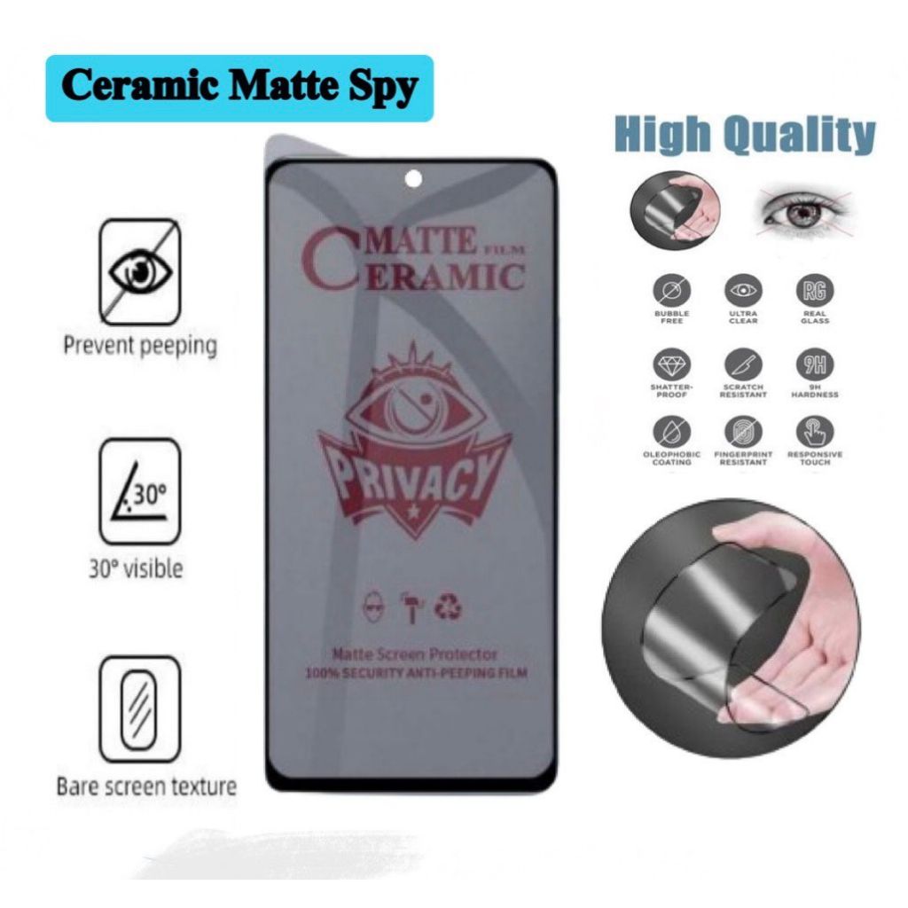 CERAMIC MATTE SPY POCO X3 POCO X3 PRO POC X3 NFC POCO X3 GT POCO X4 GT POCO X4 PRO 5G