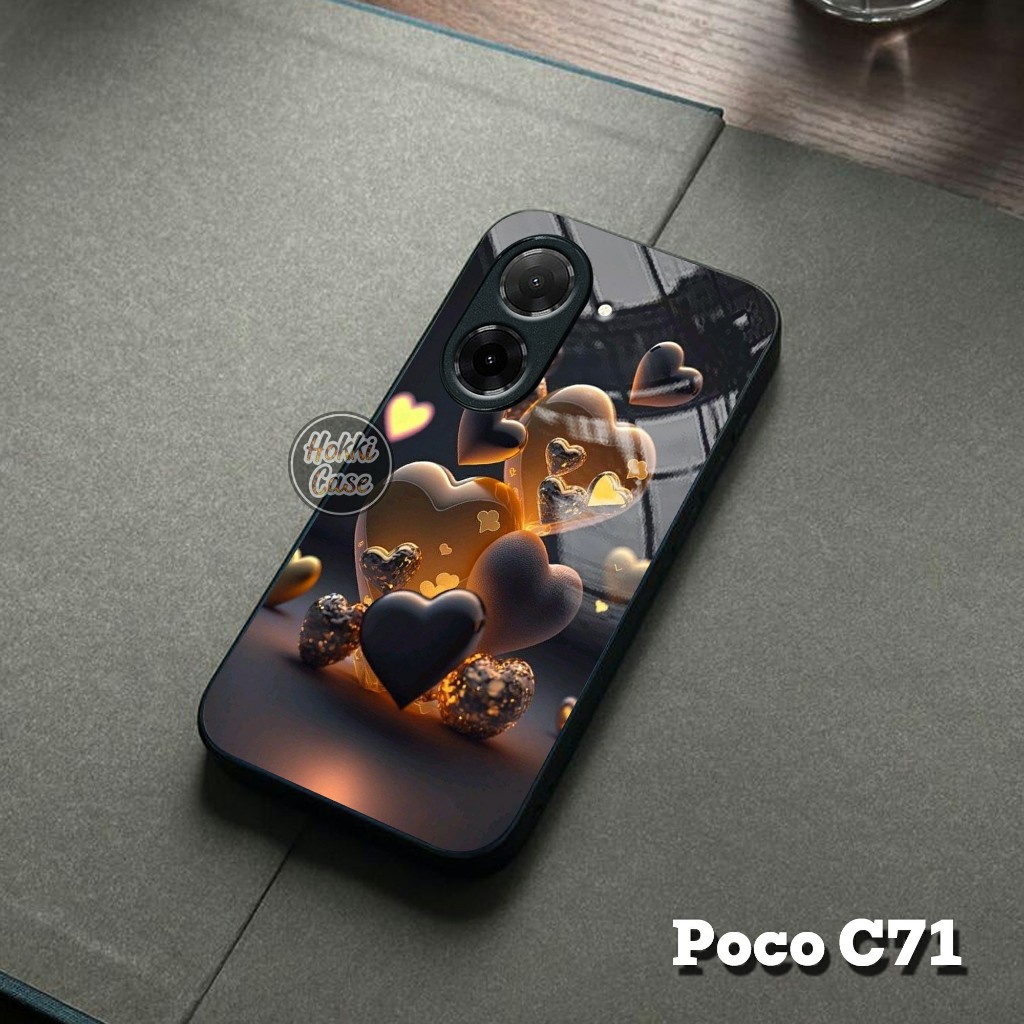 Case For Poco C71 - Softcase Glass Poco C71 - Casing Poco C71 - Silicone For Poco C71 - Case Compati