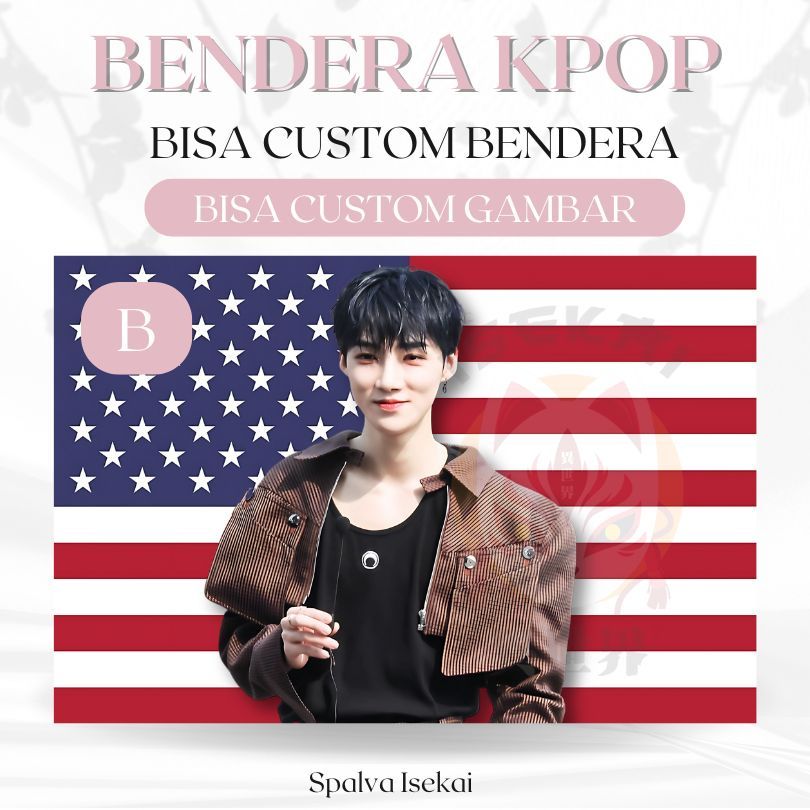 AMERICAN FLAG KPOP ใหม่ THE BOYZ TBZ / โปสเตอร์ KPOP / KPOP FLAG Choi Chanhee / พรม KPOP / พรม Kpop