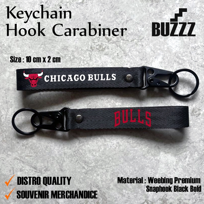 GANTUNGAN CHICAGO BULLS KEY - BULLS CARABION - CHICAGO BULLS KEY CHAIN - CHICAGO BULLS PREMIUM STAIN