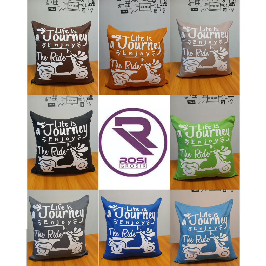 PILLOW COVER 40x40 โซฟาคําชีวิตการเดินทาง