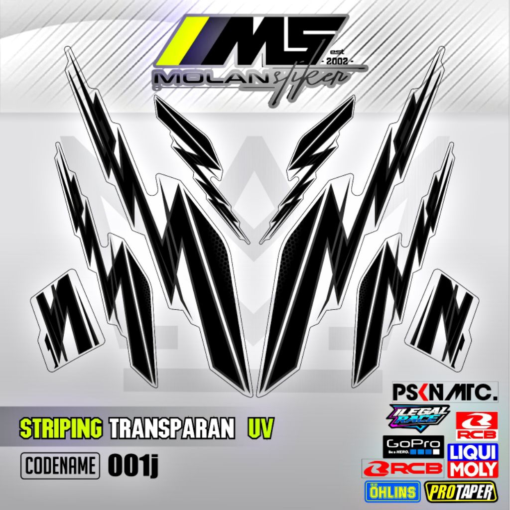 Decal สติกเกอร์ Striping Variation โปร่งใส Uv Uwinfly T3 Pro T3s Pro T5 Pro T85 T90 N9 Pro D75 D60 D