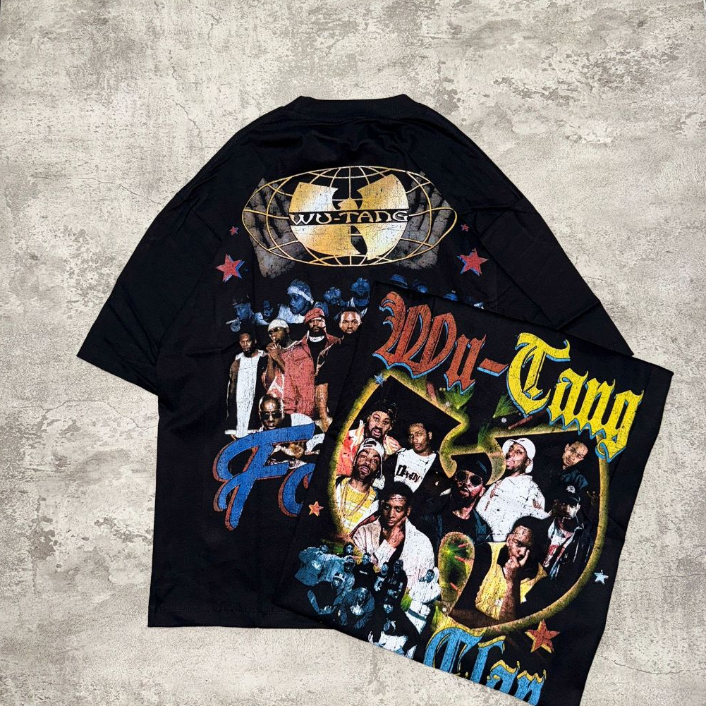 WU-TANG Clan Oversize T-Shirt - เสื้อยืด Wu - Tang Clan Oversize Black 20s