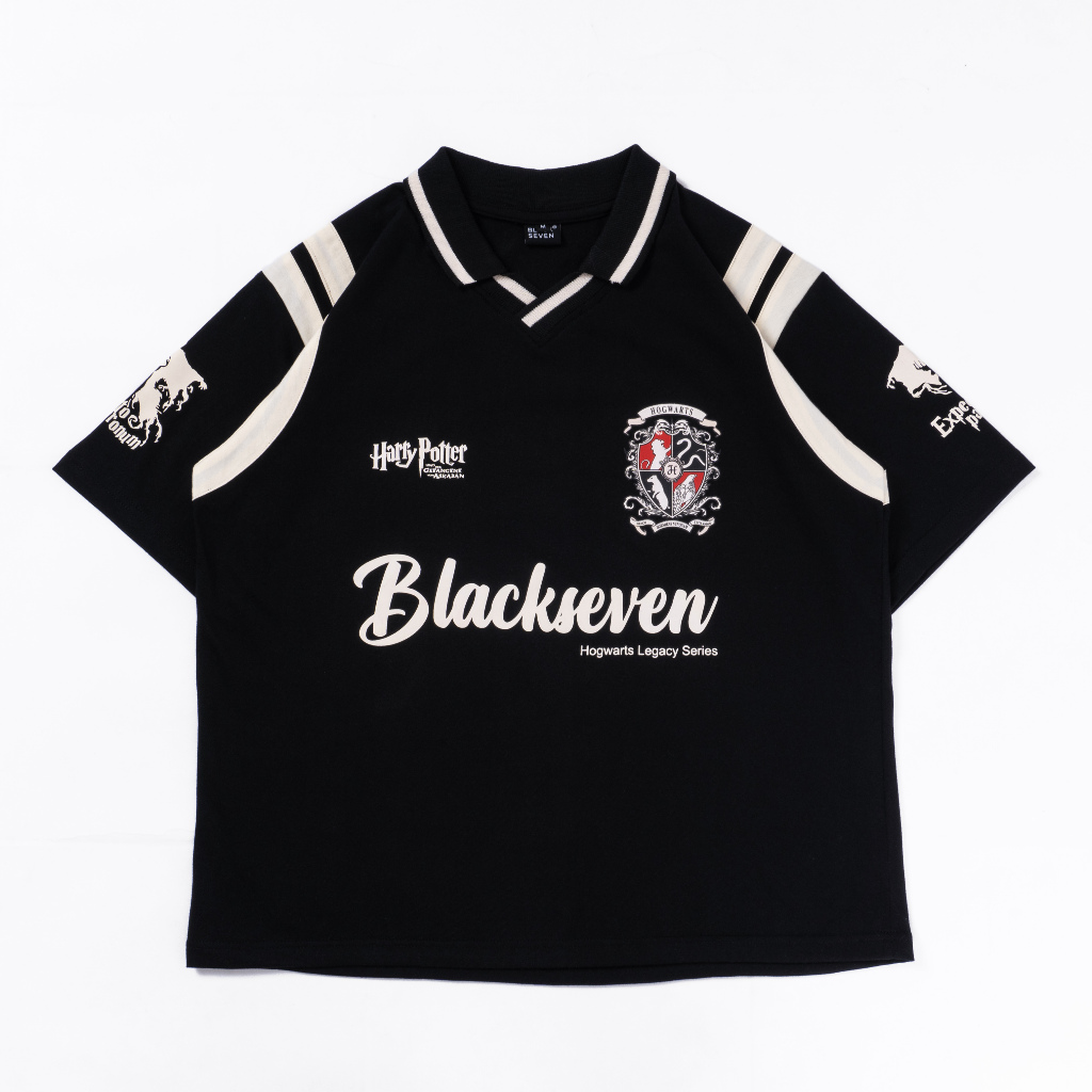 Blackseven | เสื้อยืดรักบี้ | Semi Boxy Oversize | เลซี่ฮอกวอตส์