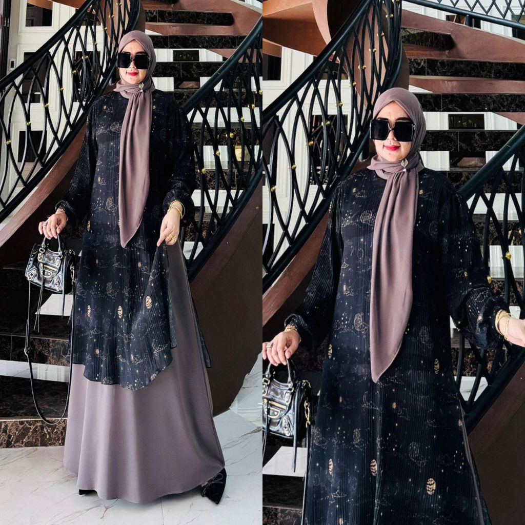 ALULA SET LAILA SET LIANA SET PREMIUM BY ARSY HIJAB SYARI MALAY SYARI ARSY HIJAB MOTIF