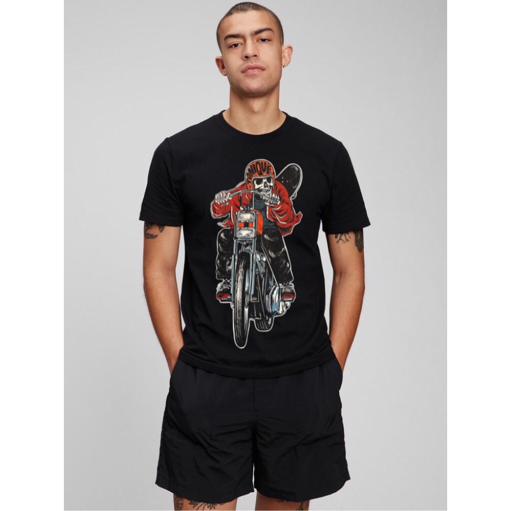 เสื้อยืดผู้ชาย Foxstore Branded - Skull Tonique