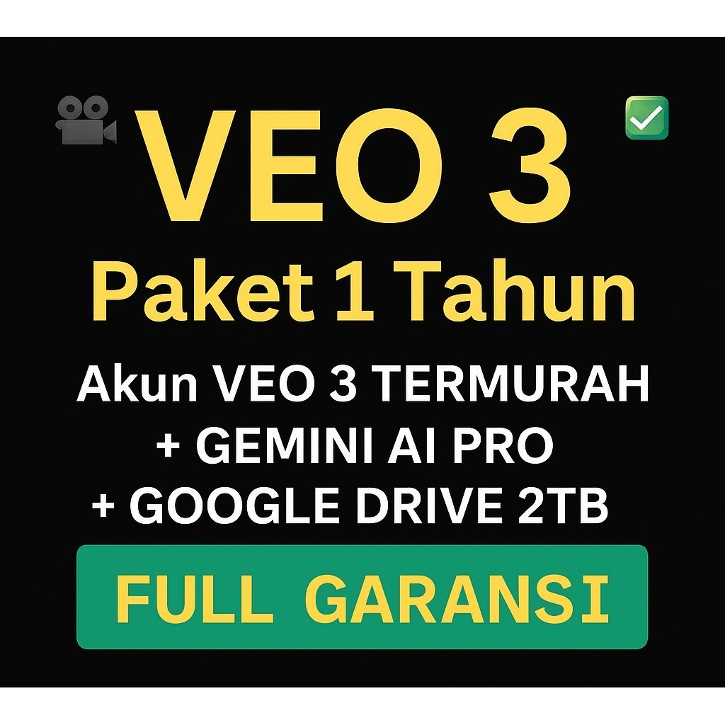 VEO 3 + Gemini AI Pro + GDrive 2TB