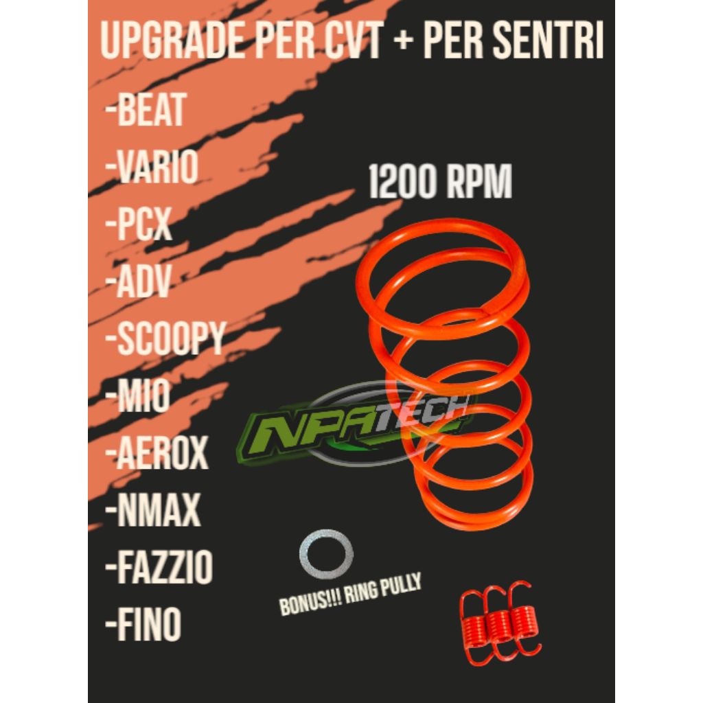 อัพเกรดสปริง CVT สําหรับ Matic 1200RPM ทุกรุ่น + สปริงคลัตช์คู่ 1200RPM