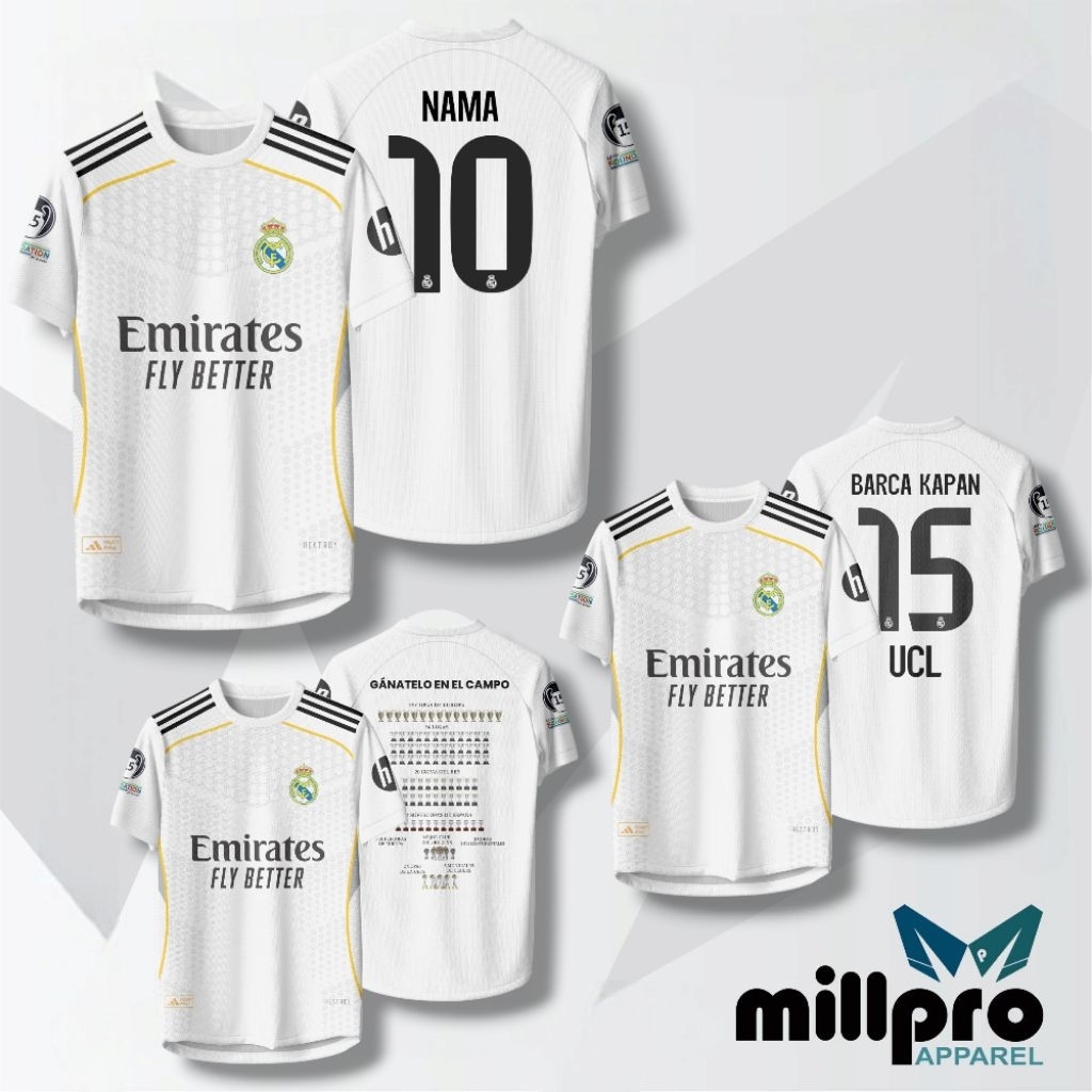 RM 2025 / RM เสื้อฟุตบอล Barca 15 UCL / RM Trofi