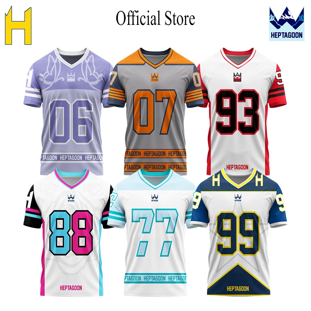 Heppoon Streetwear Jersey / Sports Jersey / Vintage / Dry Fit Rugby Jersey
