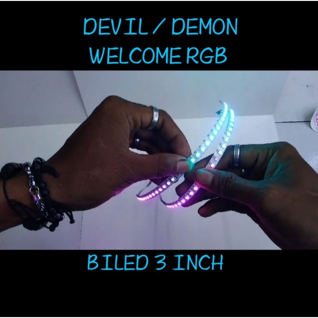 DEMON WELCOME RGB LED LAMP / DEVIL WELCOME RGB BILED LAMP 3 นิ้ว 2.5 นิ้วและ 1.5 นิ้ว
