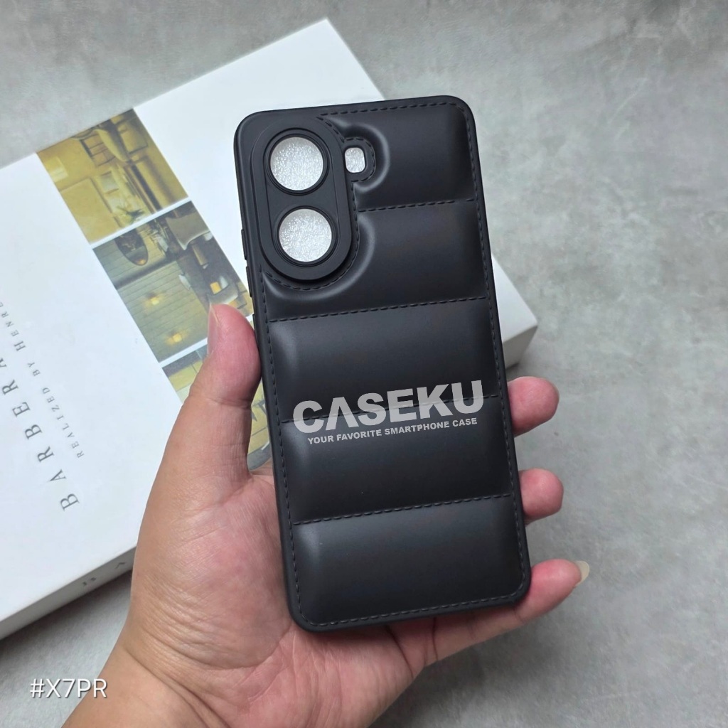 Poco X7 Pro 5G Case Pillow Case Jacket 3D Black Case Poco X7 Pro 5G