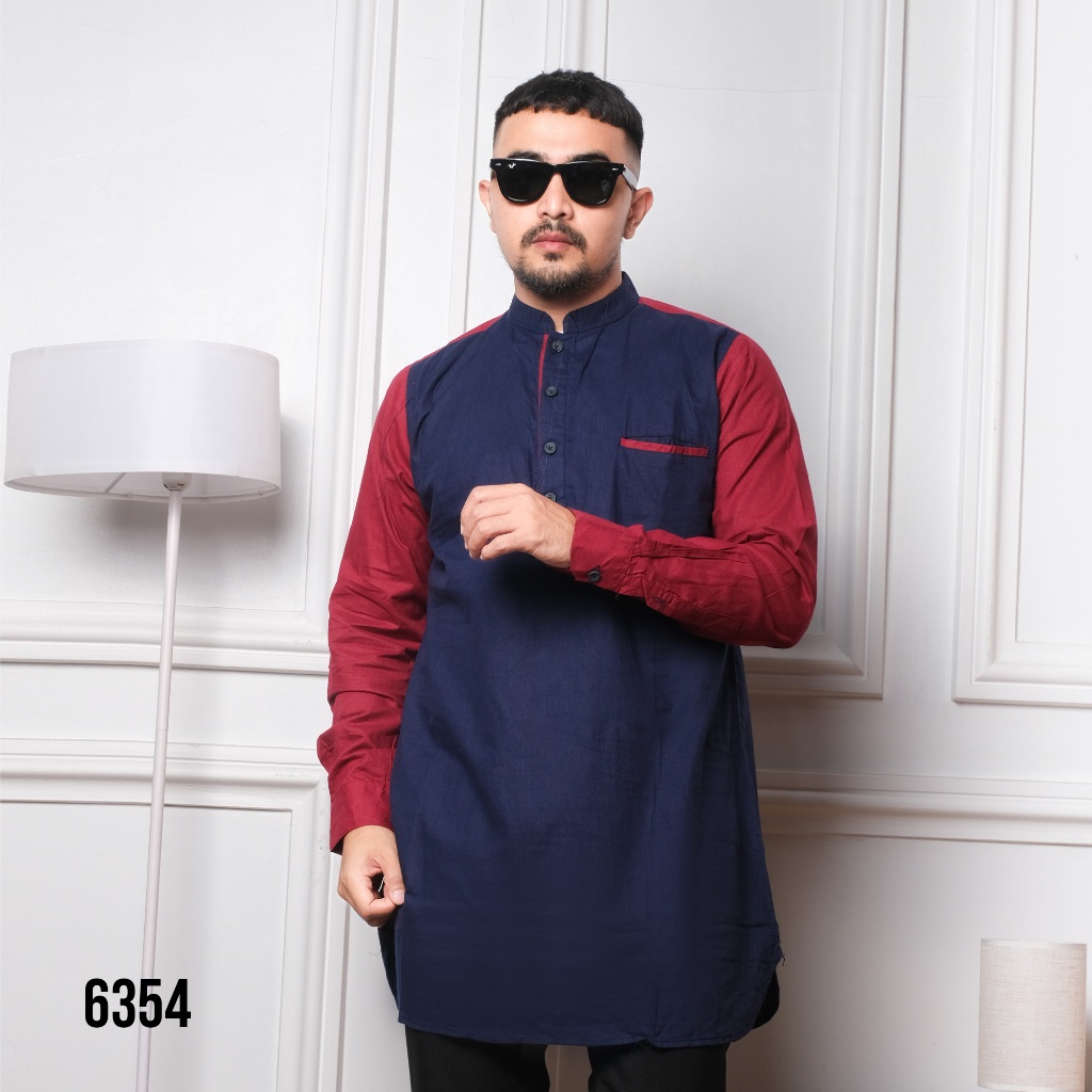 KEMEJA DGM เสื้อเชิ้ตแฟชั่นปากีสถาน Kurta เสื้อ Kurta 6354