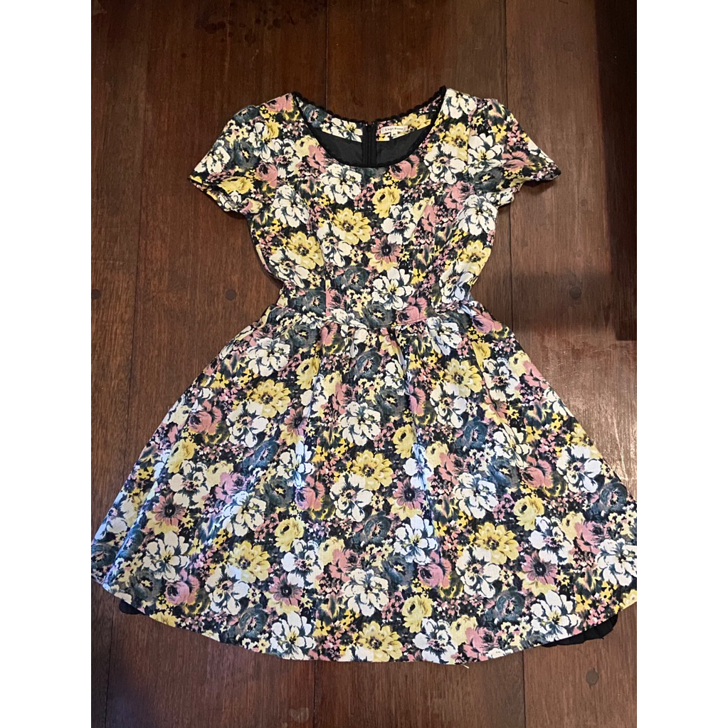 มินิเดรสลายดอกไม้ Official Fairycore Princesscore Kawaii Dollette