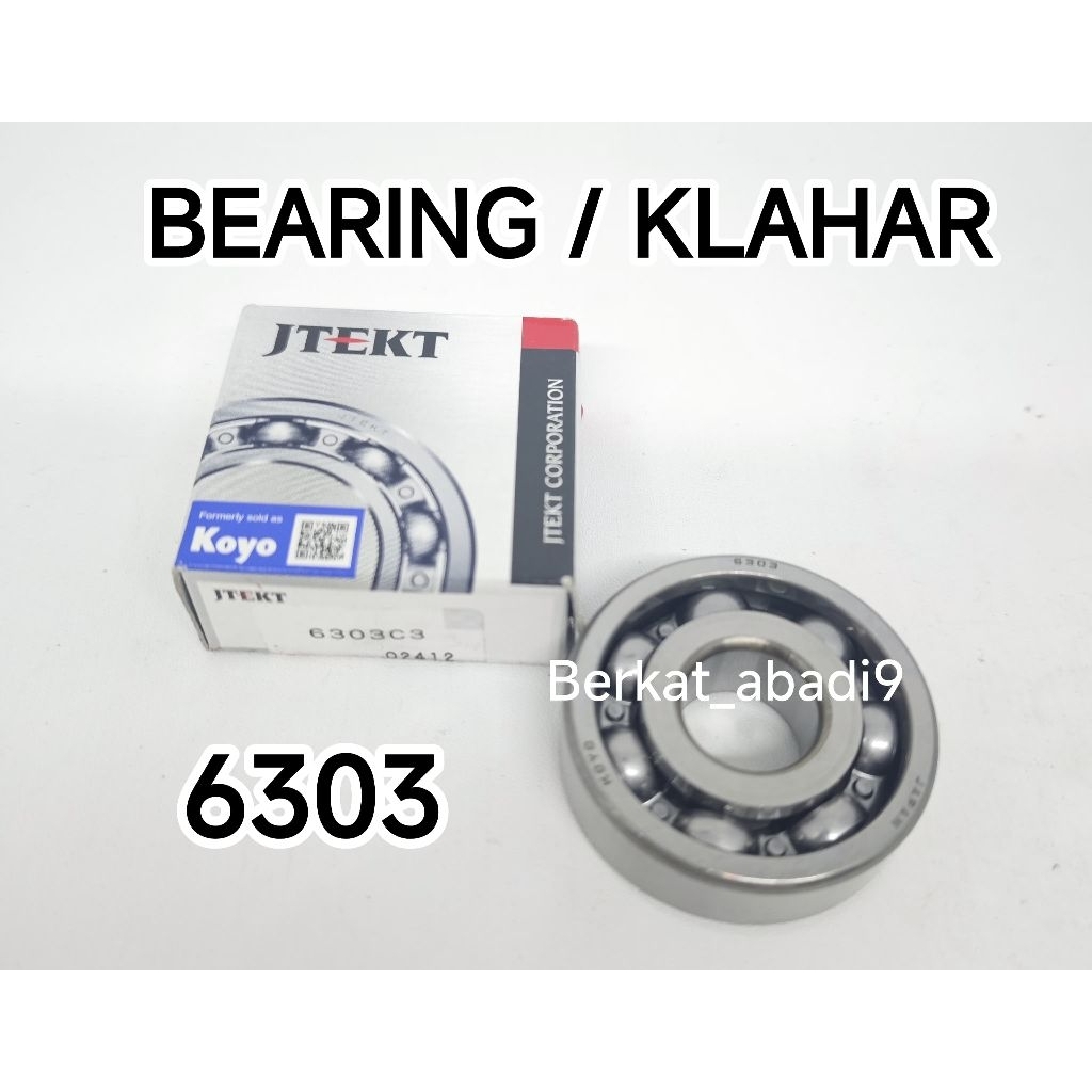 [ Koyo Japan ] Bearing Klahar cocolamwa 6303