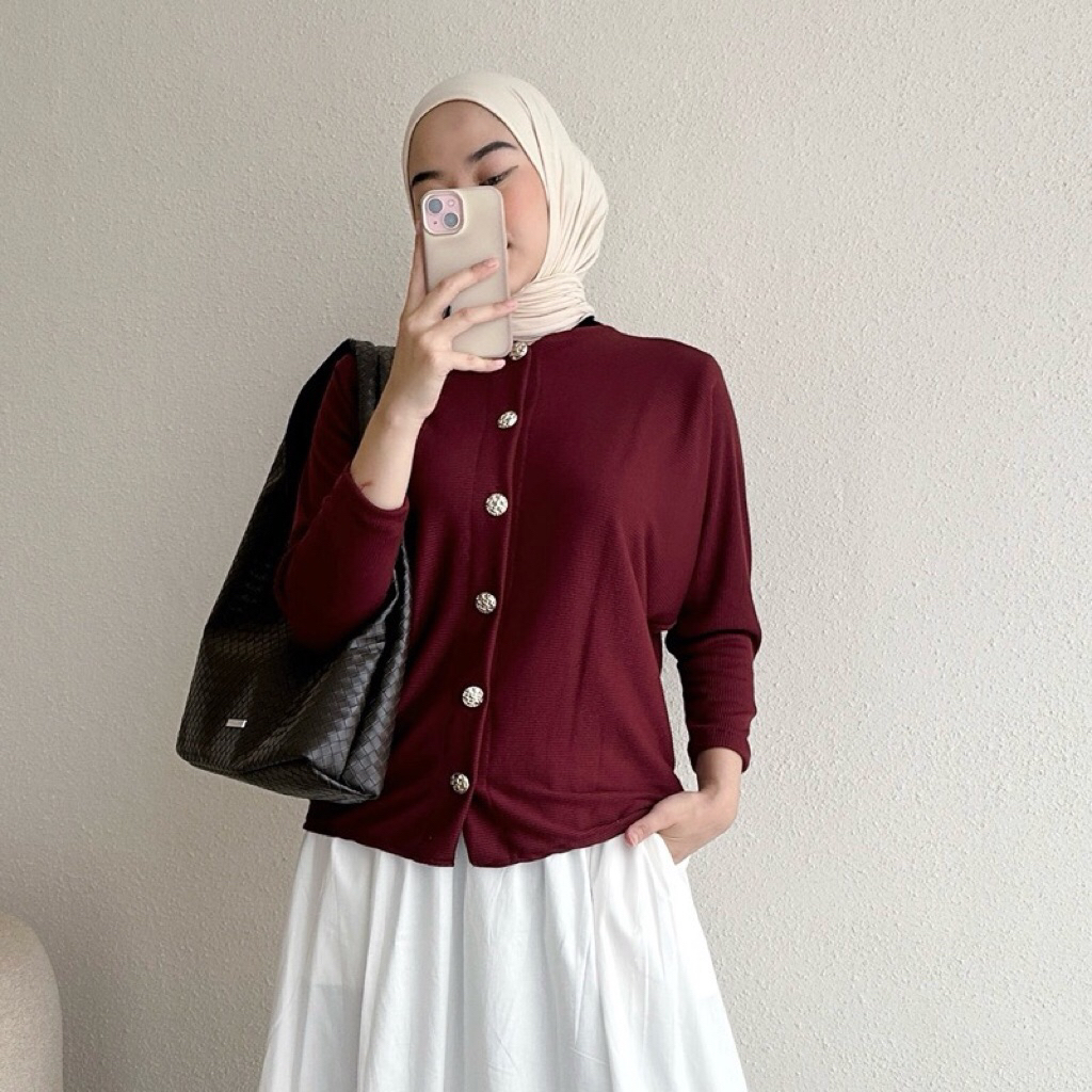 เสื้อคาร์ดิแกนถัก Kiyomi