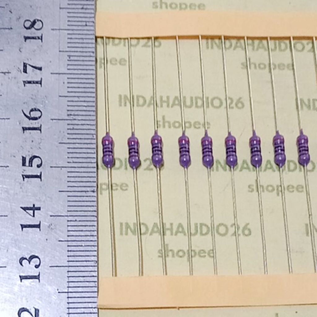 UNGU PURPLE 270R 1/4W 1% ตัวต้านทานเท้าทองแดง 270 r 1/4 วัตต์ 270 โอห์ม 1/4 วัตต์ 1 เปอร์เซ็นต์ 270r