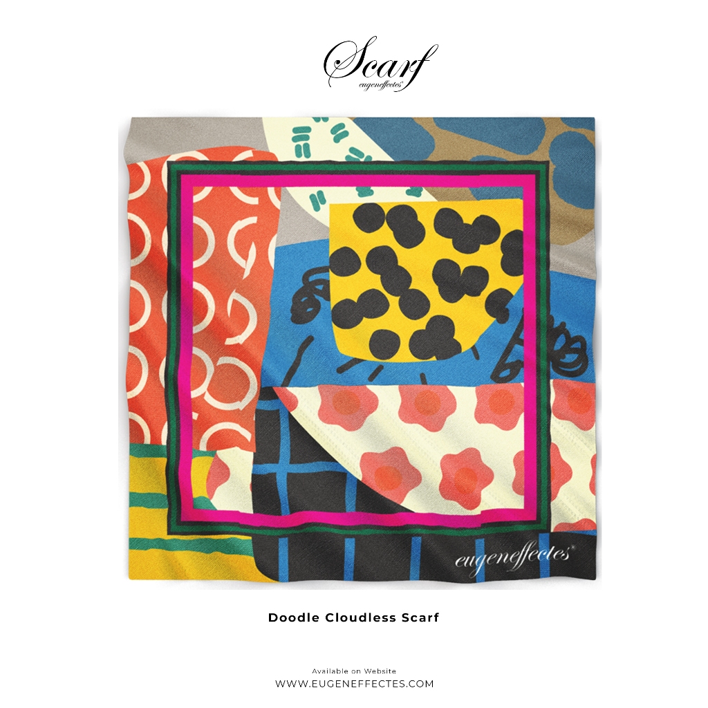 Eugene Scarf Doodle Cloudless