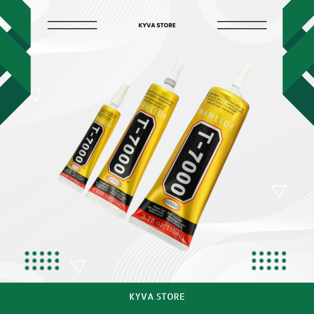 LAYAR LCD SMARTPHONE GLUE T7000 CLEAR BLACK TUCHSCREEN GLUE B7000 ZHANLIDA BULAIEN HP SCREEN ADHESIV